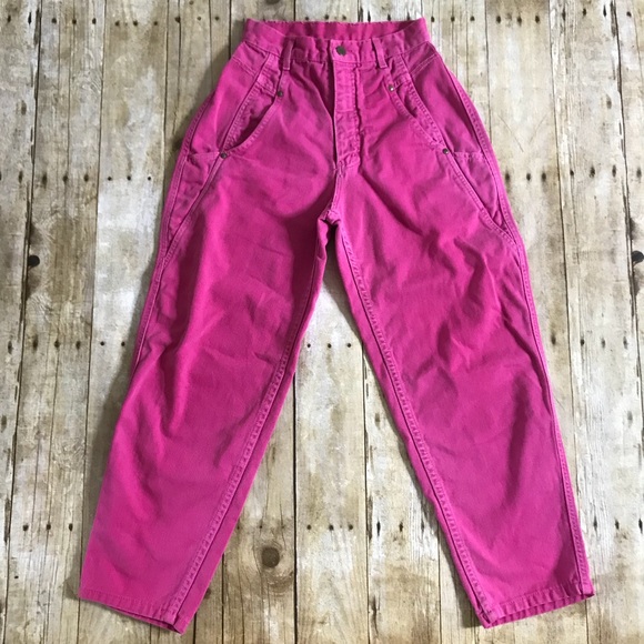 hot pink mom jeans